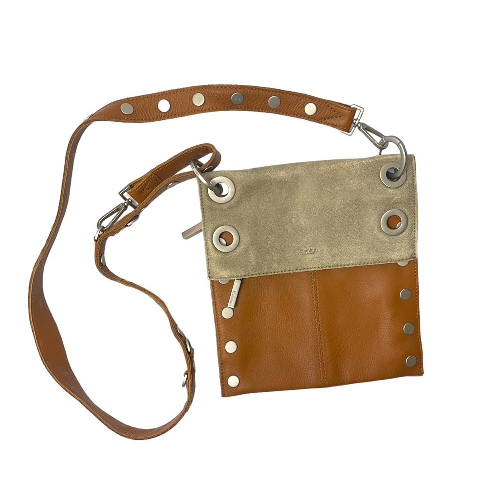 Hammitt Tan and Gold Crossbody Bag